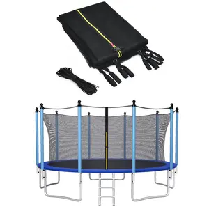 15FT Trampoline Replacement Safety Enclosure Net Weather-Resistant