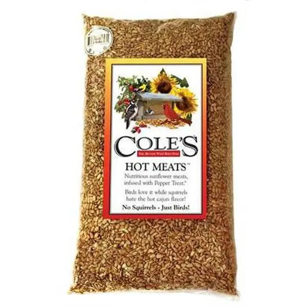 212 MAIN Hot Meats Bird Feed, 20 lbs Squirrel-Repelling Blend with Sunflower Meat for Wild Birds, Bird Supplies, Hot Blend