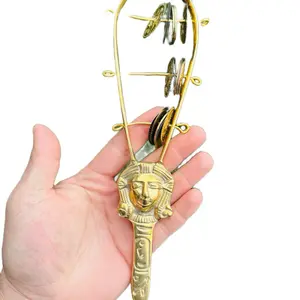 Goddess Egyptian Sistrum - Copper Sacred Percussion Instrument with Jangling Sound for Religious Rituals and Magical Properties