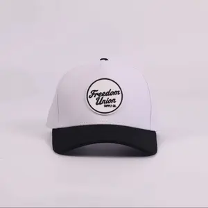 Freedom Union Supply Co. Two Tone White/Black Canvas Snap Back Hat