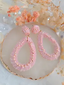 PINKme Pink Bead Dangle Earring-Cute and Lovely Style-Lightweight and Comfortable