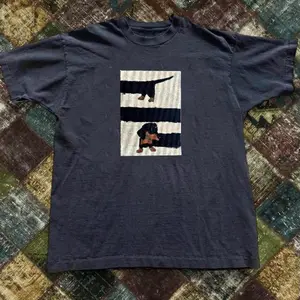 Cute dachshund Tee, Funny y2k tee Gildan Men's Blue and Navy T-shirt