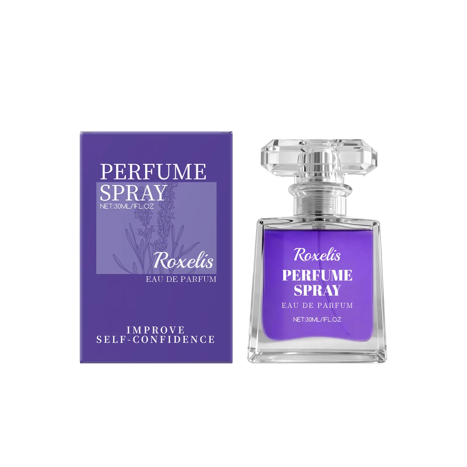 Roxelis Charm Lavender Perfume Is Gentle, Natural, Fresh, Delicate And Leaves A Lasting Fragrance. It Is Portable And Elegant, Suitable For Daily Use
