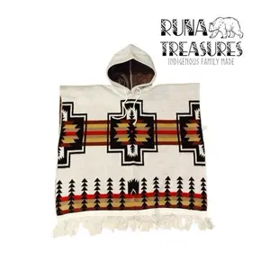 Size 8T Extra-Thick Wood-Loomed Poncho – (Refference 7T-9T)