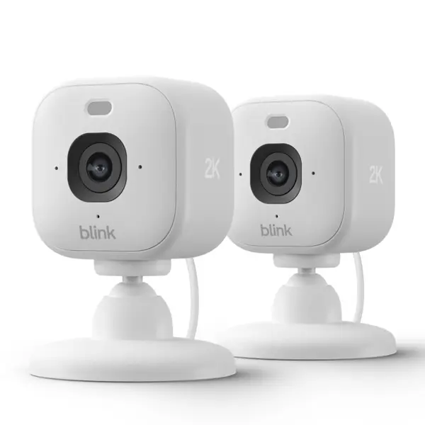 Blink Mini 2K+ 2 Cameras, White