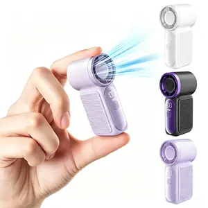 Mini Turbo Handheld Fan 6 Speed Digital Display Portable USB Rechargeable Pocket Cooling Fan mini fan