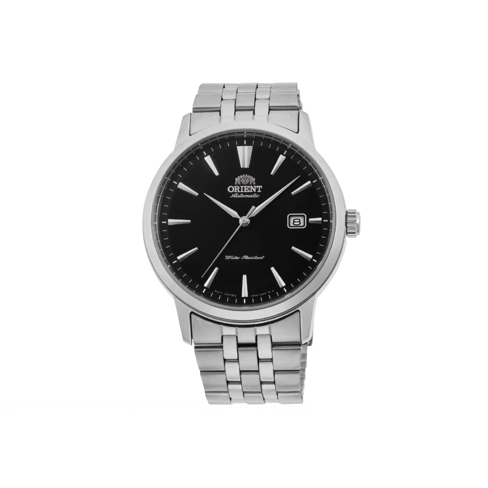 Orient Symphony III Men's Automatic Dress Watch, Stainless Steel with Black Analog Dial and Date Display, 41.6mm, RA-AC0F01B30B, Analog Watches, Stainless Steel Watch