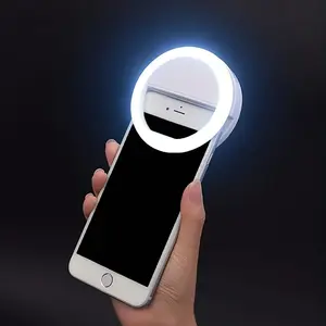 1pc Selfie Ring Light, 36pcs LED with USB Rechargeable Dimmable 3 Levels Brightness, Selfie Lamp for Youtube Tiktok Smartphone Makeup Gift (Pink, White, Blue, Black)