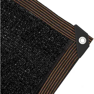 Shade Cloth Sunblock Mesh 6.5FTX6.5FT with 16 Aluminum Grommets Easier to Hang, UV Resistant Shade Sun Black Net Cloth for Green   Patio Lawn Mesh