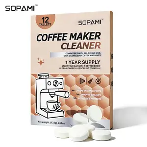 SOPAMI Coffee Machine Cleaner Tablets | Remove Coffee Oil & Limescale, Keep Your Coffee Tasting Fresh