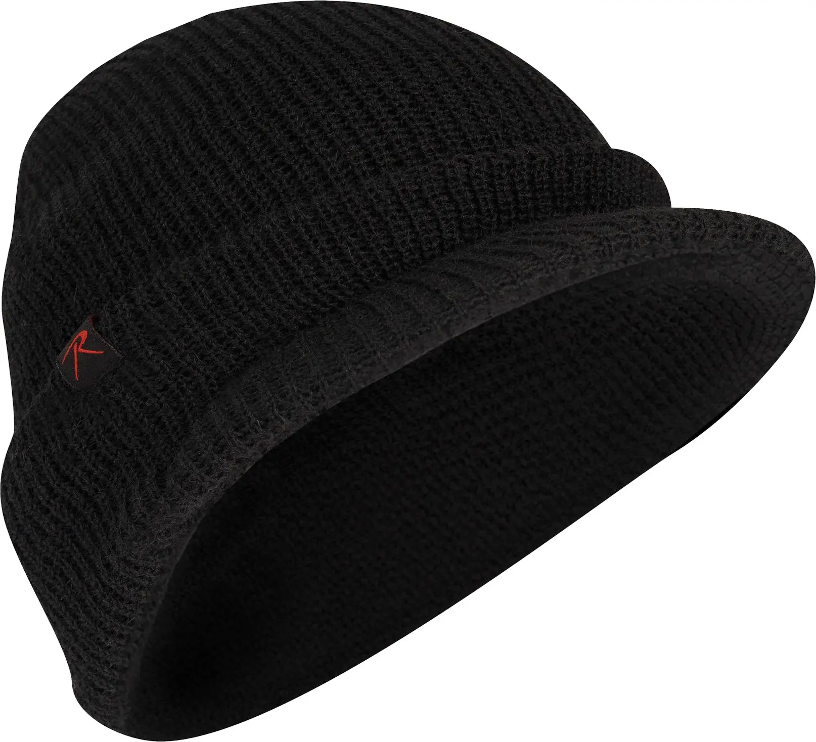 Adults' 100% Wool Double-Layered Visor Knitted Cap - Soft Knit Feels Gentle All Day, Sun Glare Shield, Warm Outdoor Rothco Tag Watch Cap with Brim