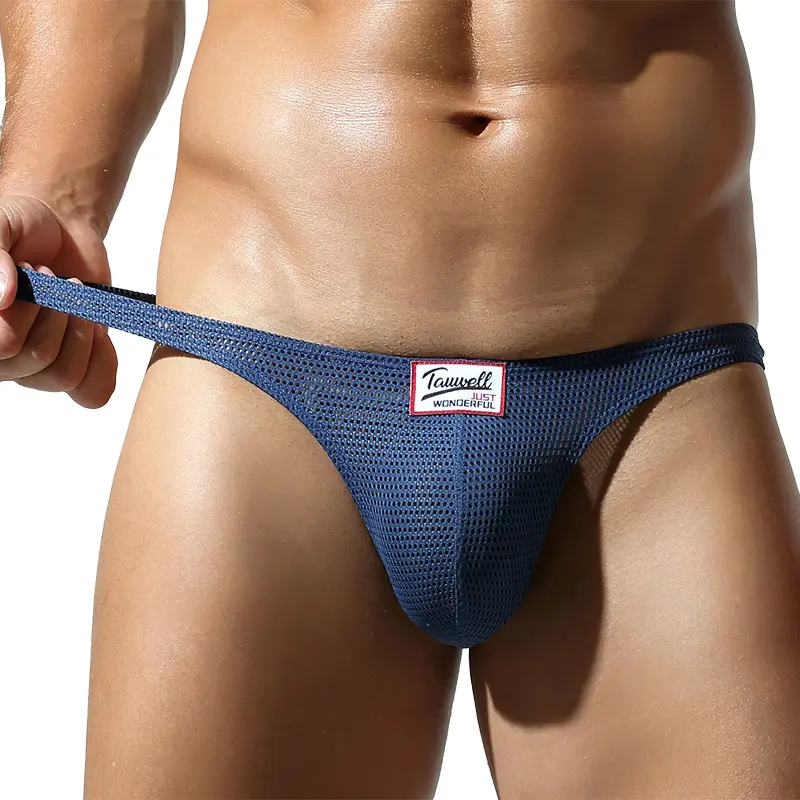 TAUWELL Men's Low Rise Micro Mesh Briefs, Soft Stretch Breathable Underwear with 3D Contoured Pouch, Lightweight Comfort Fit-25107