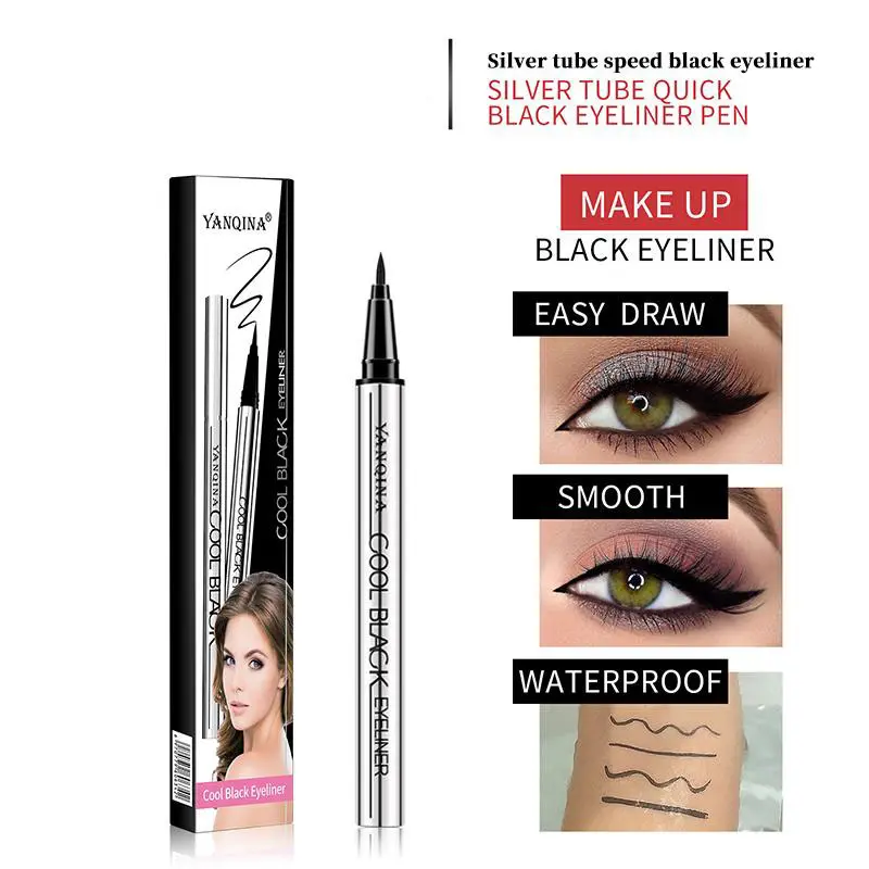 Flawless Cosmetic Eyeliner - Long-Lasting, Lightweight, Waterproof, Vegan, Cruelty-Free, Gentle Daily Makeup with 24-Hour Smooth Application & Ultra-Creamy Silky Texture for Vivid Eye Shapes, 24-Hour Wear Eyeliner