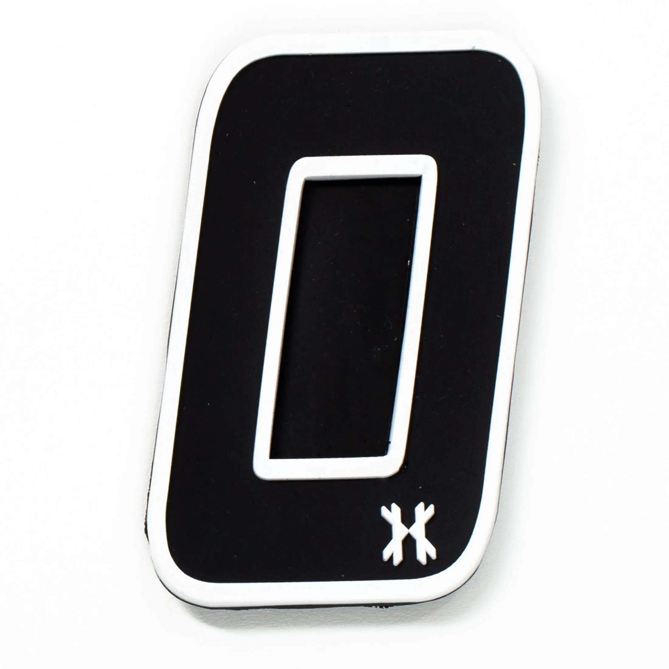Number "0" Rubber Velcro Patch Number "0" Rubber Velcro Patch
