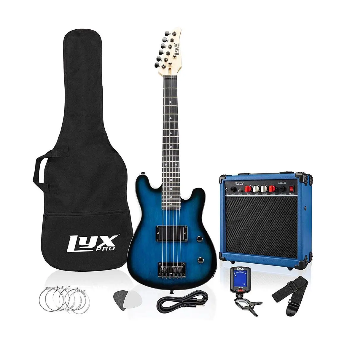 LyxPro 30" Junior Electric Stratocaster Guitar & Starter Kit LyxPro 30" Junior Electric Stratocaster Guitar & Starter Kit