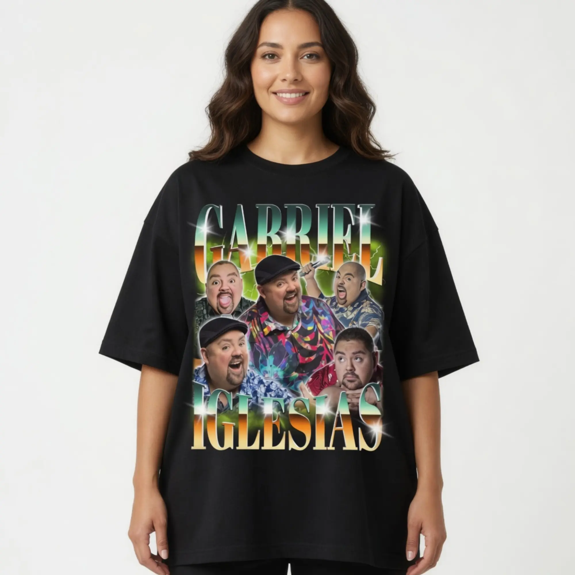 Gabriel Iglesias Vintage Graphic T-Shirt – Retro Comedy Meme Unisex Tee