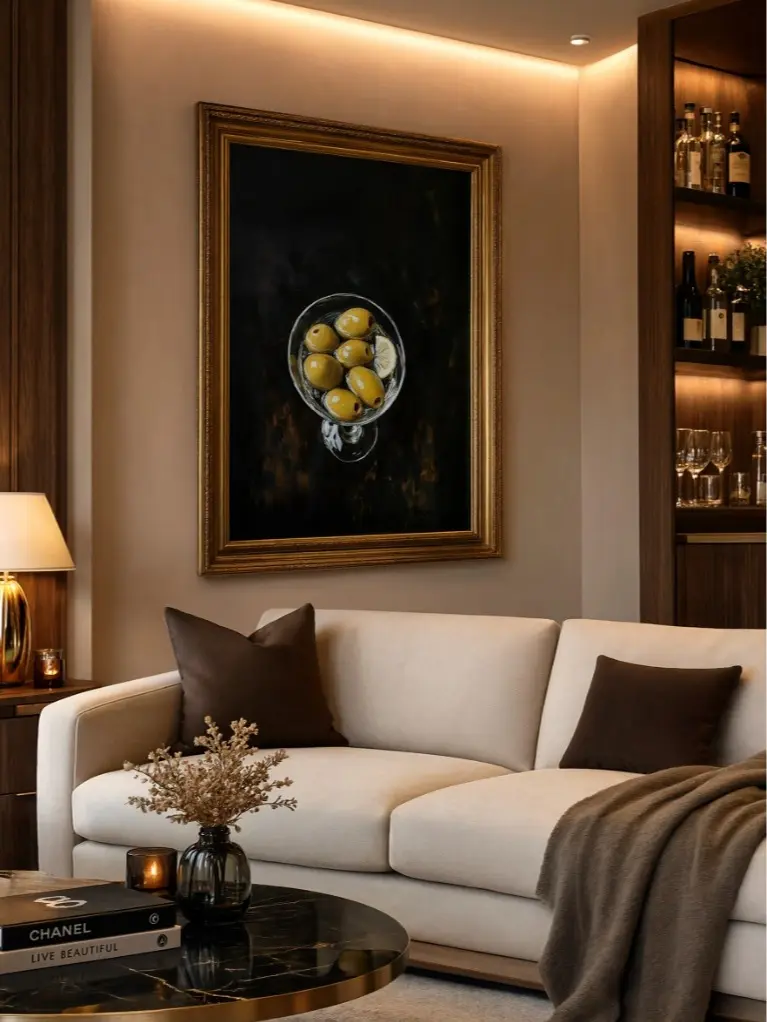 Modern Cocktail Wall Art Still Life Kitchen Poster Bar Cart Decor Print Home