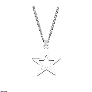 2026 New Y2K-Style Titanium Star Necklace: Lightweight and durable, featuring a unique star pendant and a minimalist chain to create a trendy, fashionable look.