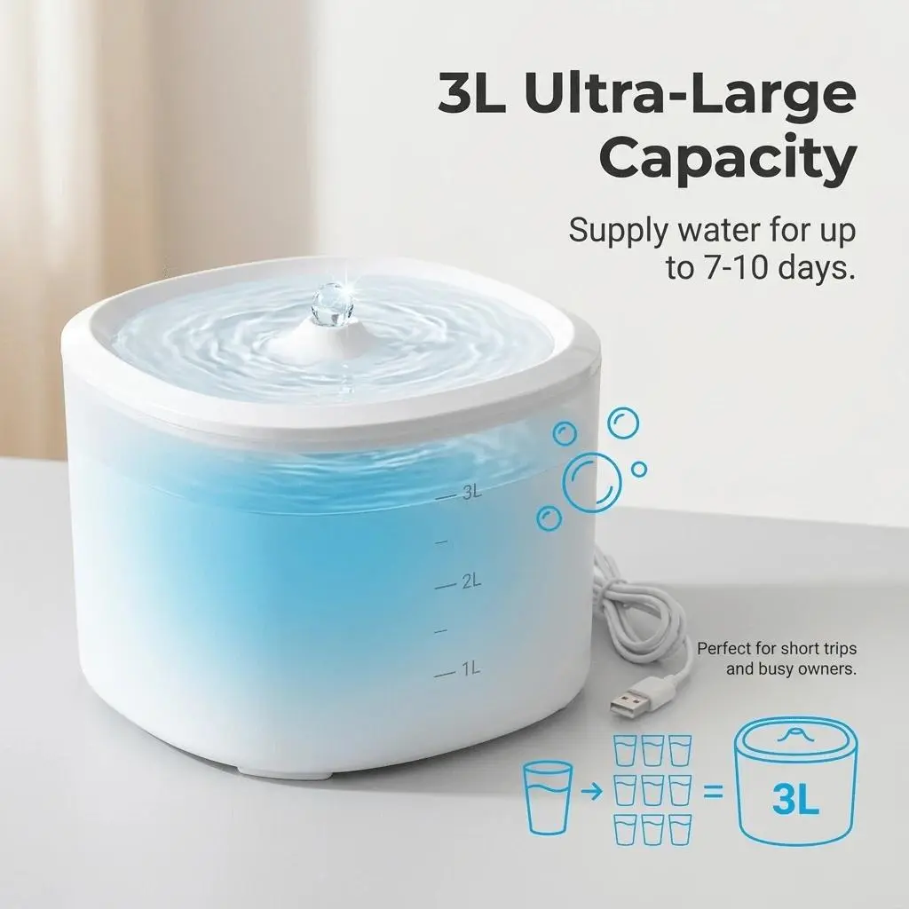 Brandon-super Pet Water Fountain, 3L Brandon-super Pet Water Fountain, 3L