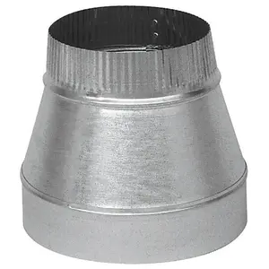 Imperial 48653 9 Dia. x 8 in. Dia. Galvanized Steel Furnace Pipe Reducer