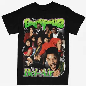 Fresh Prince Graphic T-Shirt, 90s Bel-Air Streetwear Tee