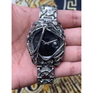 Luxury Men's Vintage Quartz Watch, Alloy Case, Round Dial, Calendar Display, Analog Wristwatch, Stylish Casual Fashion Accessory, High End Watch