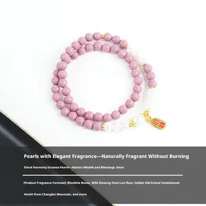 Intangible Cultural Heritage Ancient Incense Bead Bracelet Stress Relieving Meditation Relaxation Amulet Aromatherapy Healing Evil Repelling Wealth Attracting Handmade Natural Fragrance