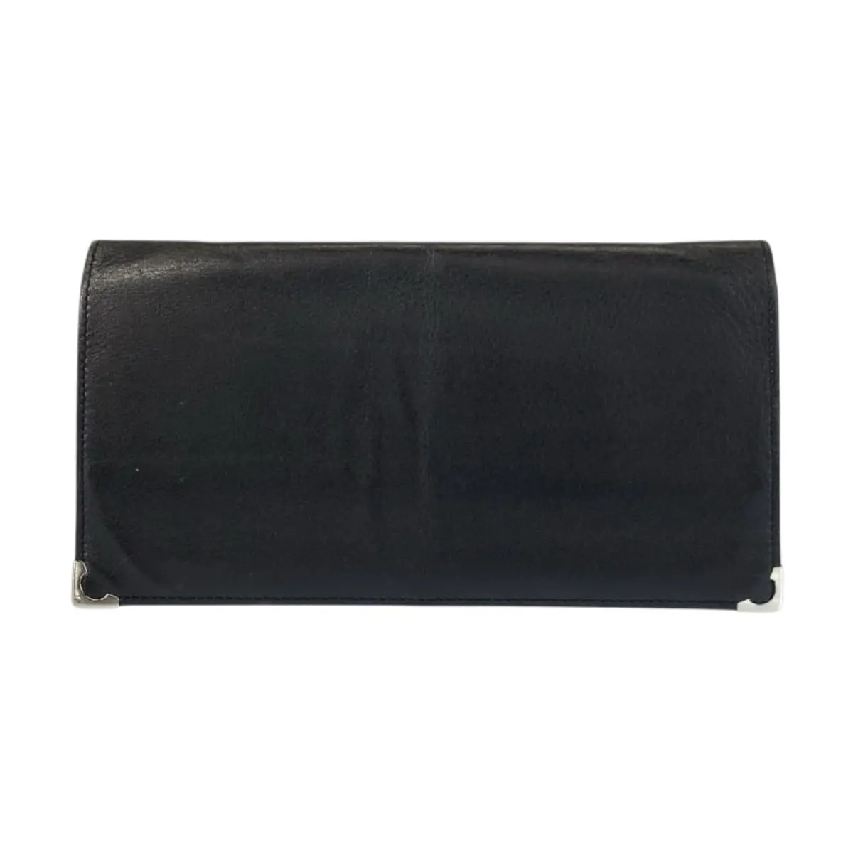 Pre-owned Cartier Calfskin Small Leather Goods Must Line Leather Long Wallet