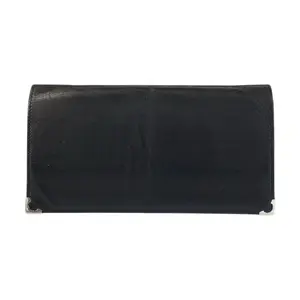 Pre-owned Cartier Calfskin Small Leather Goods Must Line Leather Long Wallet