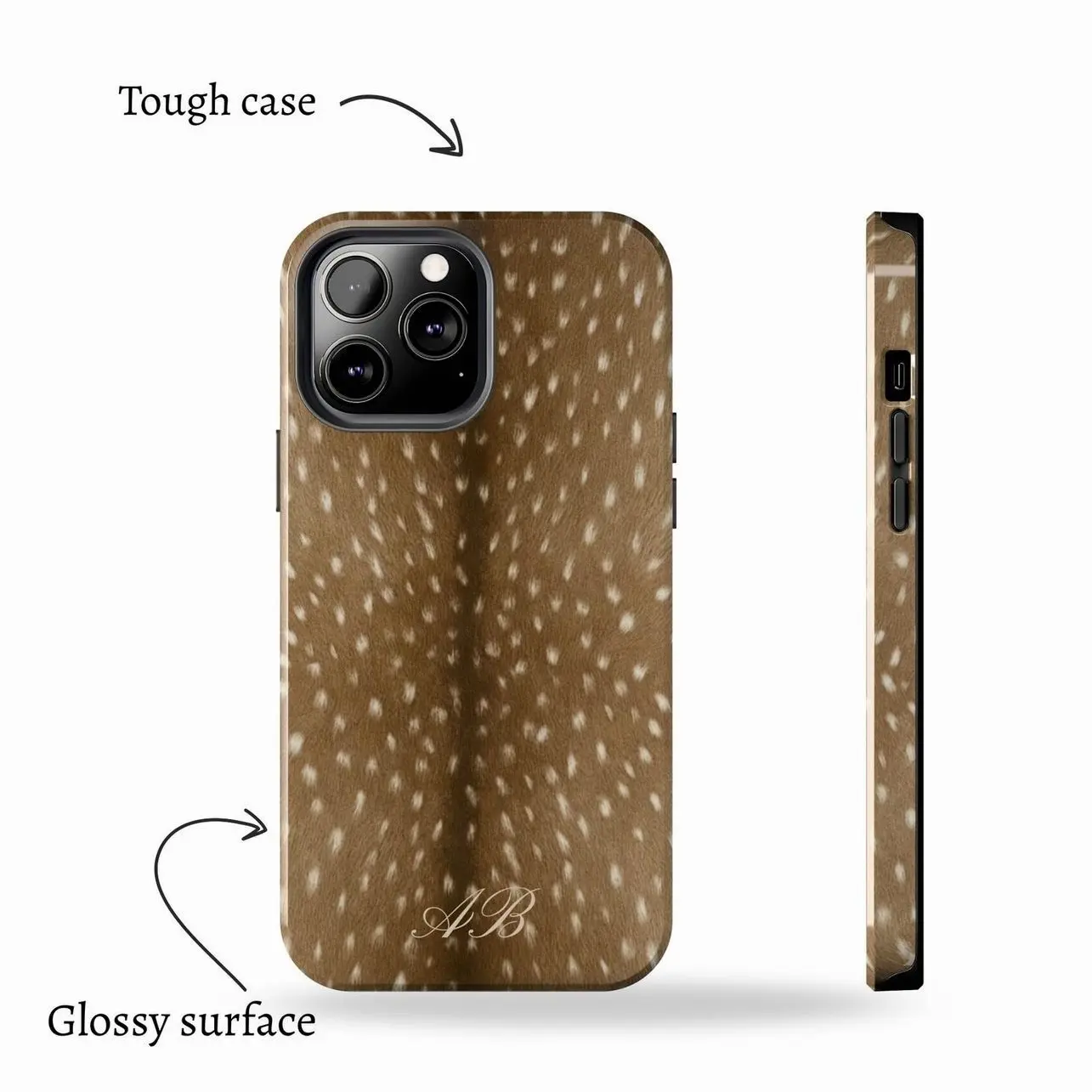 Bambi deer print tough phone case for Iphone, Personalizable custom initials - TikTok Shop Bambi deer print tough phone case for Iphone, Personalizable custom initials - TikTok Shop