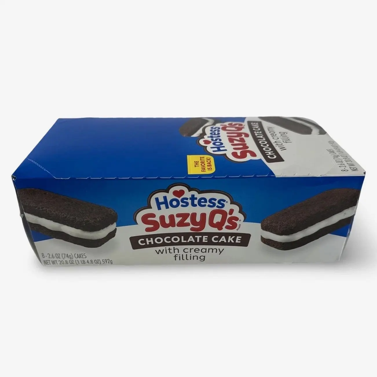Hostess Suzy Q's Snack Cakes, Chocolate with Cream Filling, Full Size Single Ser