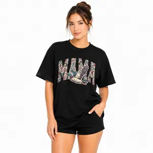 100% cotton Mallard Duck Hunting Mama Retro Camouflage Daddy Mothers Day T-Shirt,Unisex Crewneck T-shirt for Men And Women