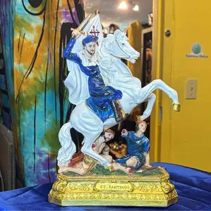 San Santiago Ogun Balendjo Statue, 12 in Home Decor, Room Decor for Living Room