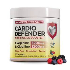Cardio Defender - L-Arginine 5,200mg, L-Citrulline 1,200mg, S7 Nitric Oxide Booster - Blood Flow, Circulation, Heart Health, Energy, Athletic Endurance