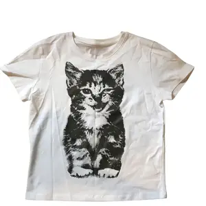 Y2k Funny Cat Graphic Tee Vintage Cotton Crewneck T-Shirt Unisex Casual Streetwear Top Menswear Womenswear ShortSleeve Tshirt