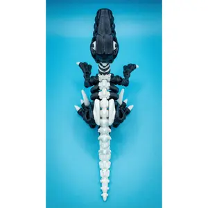 Velociraptor 3D-Printed Dinosaur Collectible with Fully Posable Joints for Dynamic Displays and Exceptional Desk Art