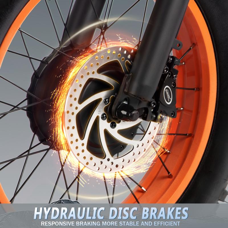 E-Bike Electric Dirt Bike for Adults 2000*2W Peak Power Brushless Motor 52V 32Ah 90KM Range Ebike 7-Speed 80*2Nm Torque Electric Dirtbike 180mm Disc Brake Electric Bike for Adults