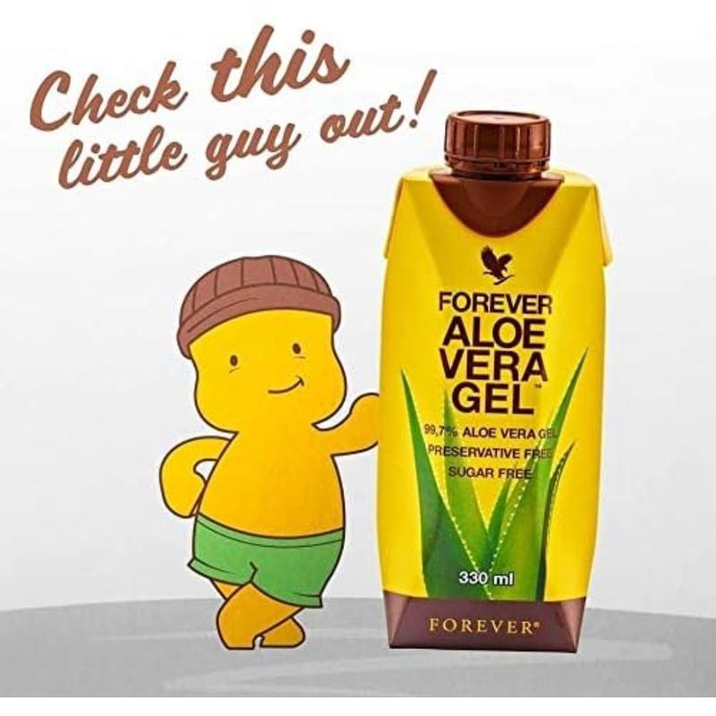 Forever Living Aloe Vera Gel 99.7% Pure Inner Leaf Juice Preservative-Free 11.15 fl oz Pack of 6 Multi-pack Beverage No Added Preservatives Sugar Free Natural Digestive Health Benefits