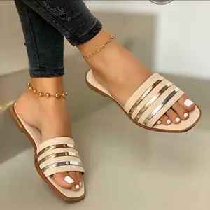 Women's Comfortable Flat Sandals, Breathable Casual Summer Footwear for Daily Walking
