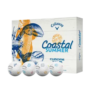 Callaway Golf Chrome Tour Coastal Summer Golf Balls in White
