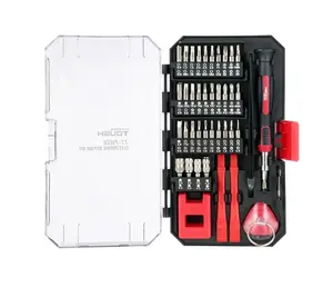 Hyper Tough 77 Piece Precision Tool Kit with Magnetic Screwdriver, Standard Size Bits, and Case, New Condition