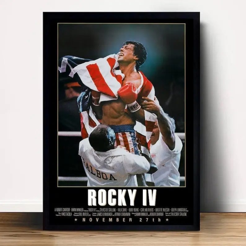 Sylvester Stallone Rocky IV Movie Poster