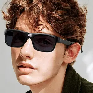 Paleshy Ultra-Light Smart Polarized Sunglasses 0.1-Second Color-Shift Photochromic Square Glasses for Men Women UV Blocking Outdoor Safety Eyewear with Rapid Lenses