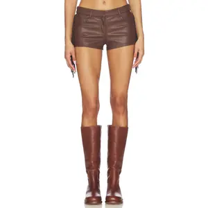 superdown Karina Fringe Short in Brown