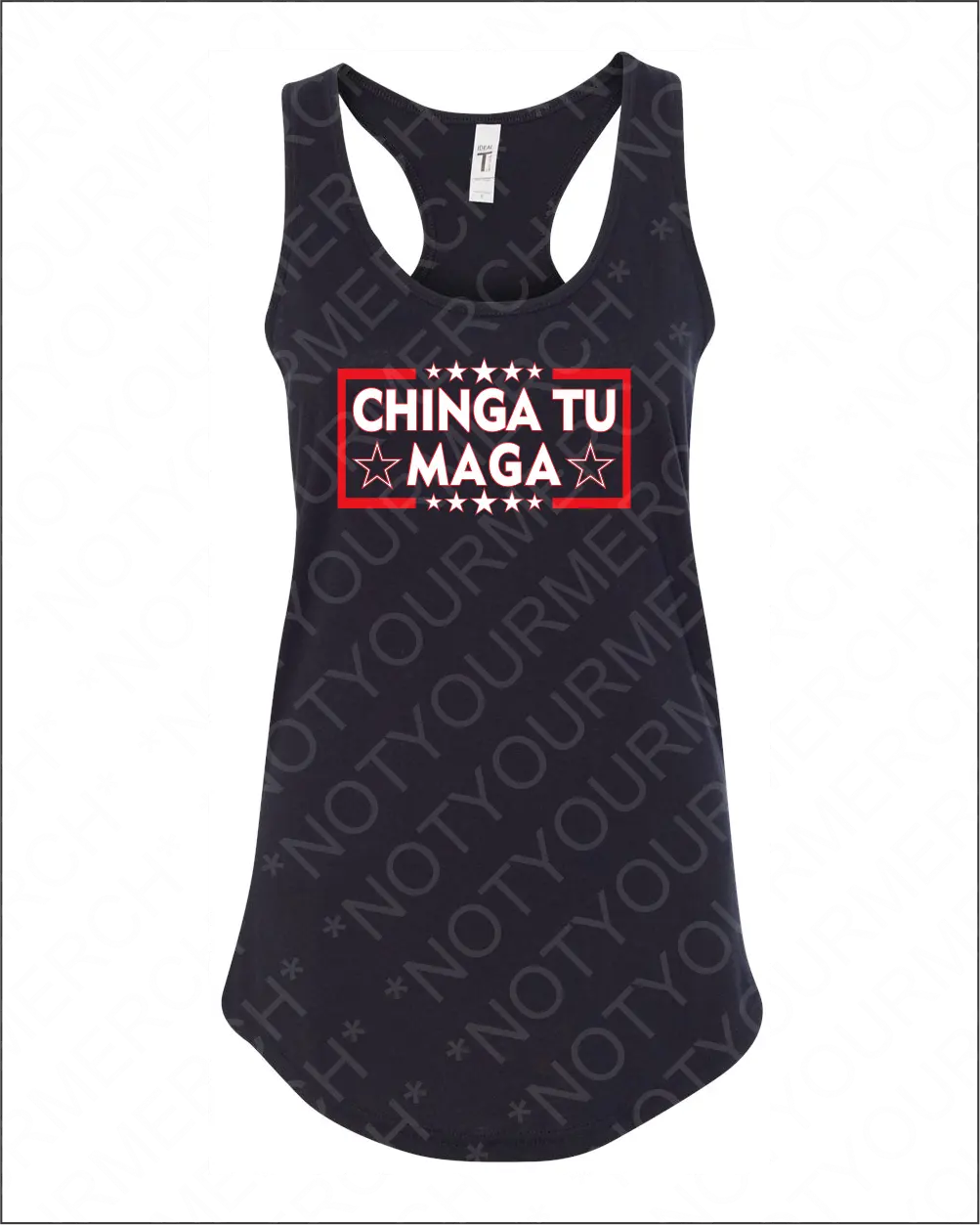 Chinga Tu Maga Mexican Pride TANK TOP | Say FU Maga in Spanish | Anti-Trump Graphic Tank Top | Relaxed Fit Pre-Shrunk | Anti-Trump Shirt Cotton Soft