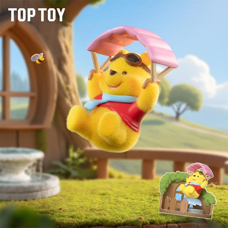 [Valentine's Day Gift]TOPTOY Winnie the Pooh Forest Treehouse Series – Cute Collectible Figure Blind Box, Perfect Christmas Gift for Fans & Kids, Adorable Desk/Shelf Decor with 100 Acre Wood Vibes