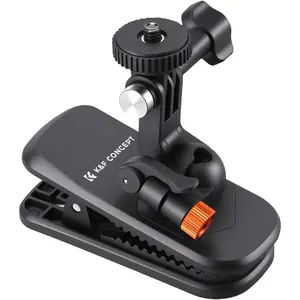 Magnetic Backpack Clip Mount, Clamp Mount Compatible with DJI Osmo Action 6/3/4/5 Pro, 360° Rotation Ball Joint Action Camera Holder for GoPro Hero 13 12 11 10 9 Black, Insta360 X5 X4 X3
