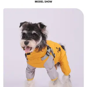 Waterproof Dog Raincoat with Buckle Holes, Lightweight Raincoat for Small to Medium Dogs, Ideal for Outdoor Adventures and Walks
