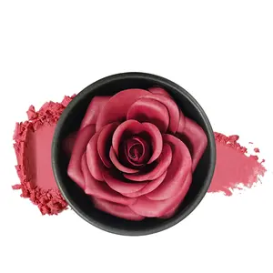 MERYCODE 3D Rose Petal Blush High-Pigment Soft Matte Long-Wear Cheek Color with 3D Carved Rose Design for Daily Makeup & Photo-Ready Looks