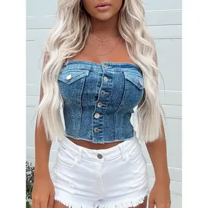 Darling Denim Corest Top (Medium)